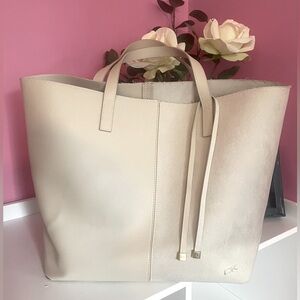 Donna Karan Cream/Beige Tote Bag